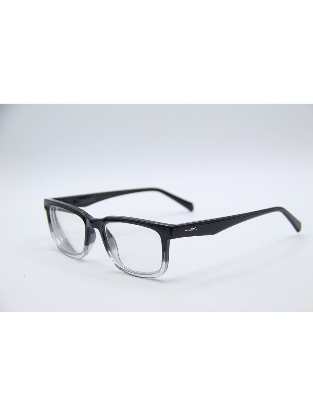 Wiley X Wx Z87-2 Wx Csa Z94.3 Judge Black Clear Authentic Eyeglasses 55-18-150